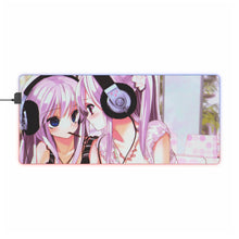 Load image into Gallery viewer, Anime Headphones RGB LED Mouse Pad (Desk Mat)
