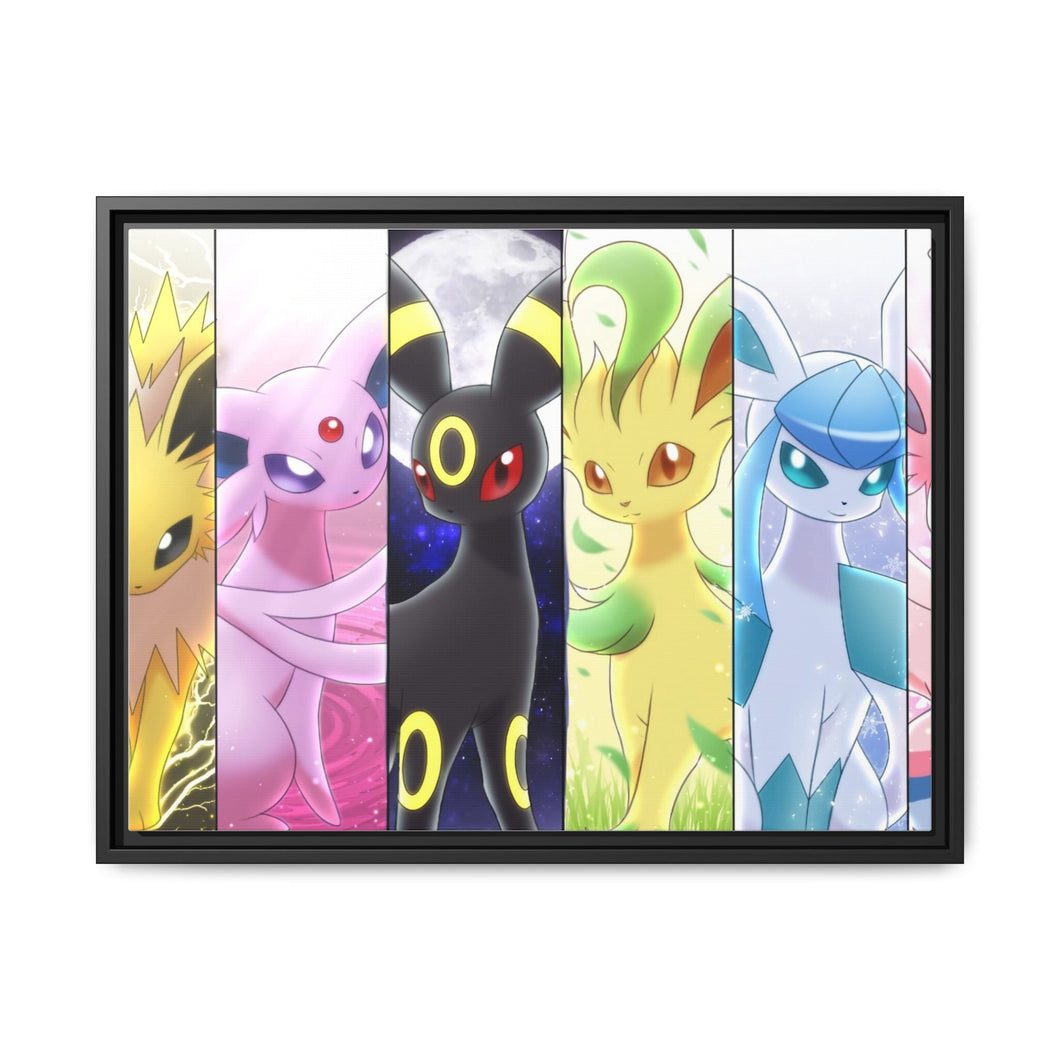 Eeveelution Canvas Framed Art Print