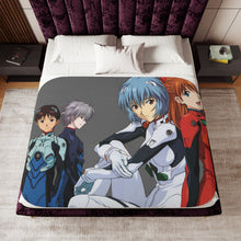 Load image into Gallery viewer, Anime Neon Genesis Evangelion Sherpa Blanket
