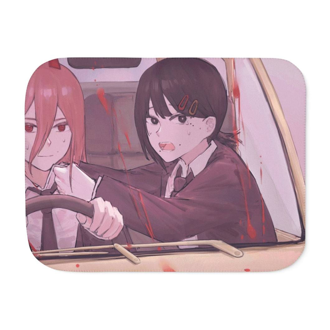 Chainsaw Man Sherpa Blanket