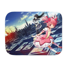 Load image into Gallery viewer, Puella Magi Madoka Magica Homura Akemi, Madoka Kaname Sherpa Blanket

