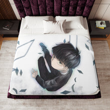 Load image into Gallery viewer, Mob Psycho 100 Shigeo Kageyama Sherpa Blanket
