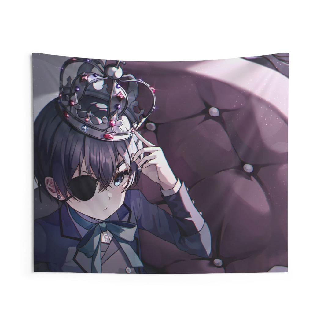 Black Butler Indoor Wall Tapestry