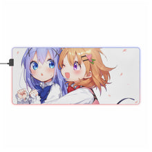 Load image into Gallery viewer, Is The Order A Rabbit? RGB LED Mouse Pad (Desk Mat)
