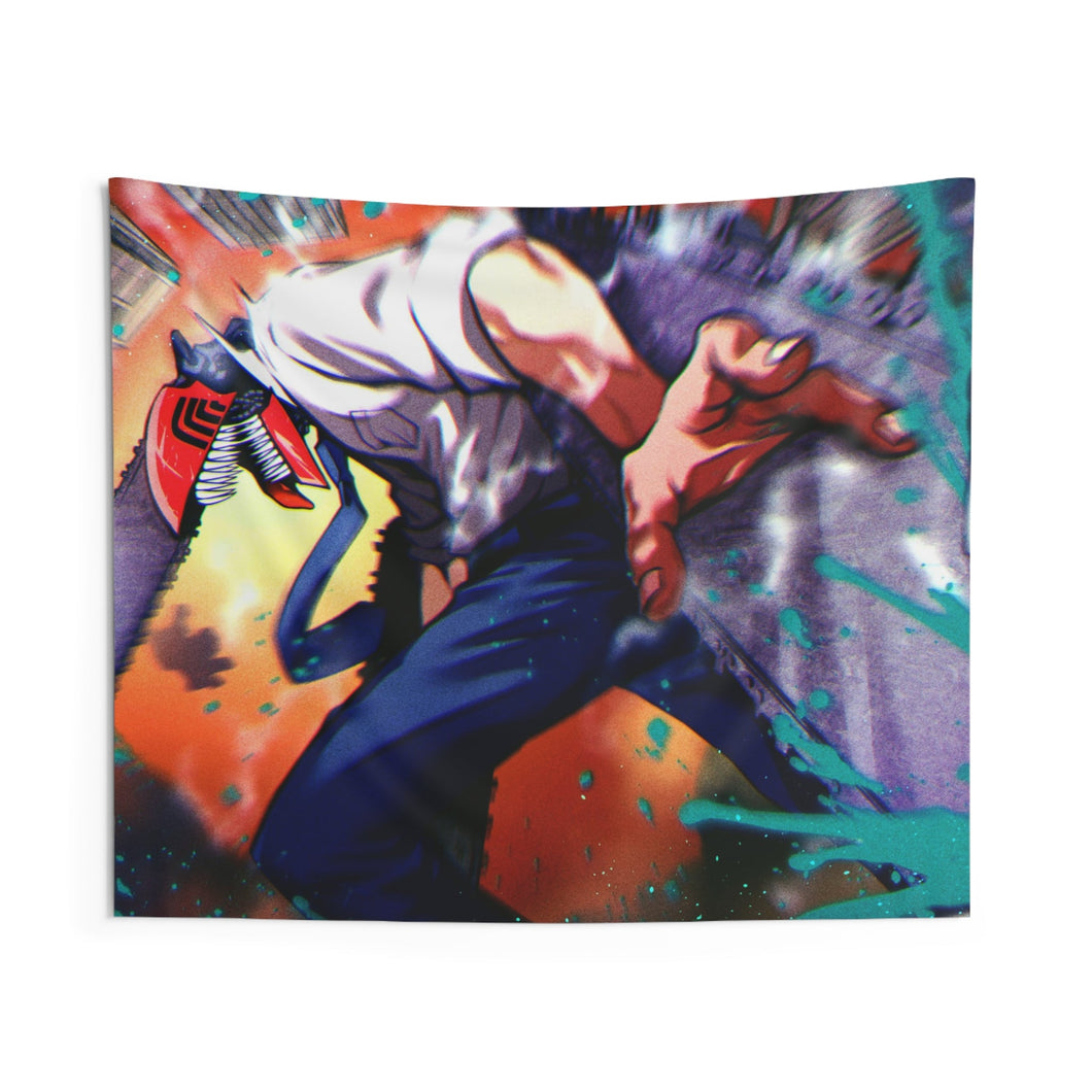 Anime Chainsaw Man Indoor Wall Tapestry