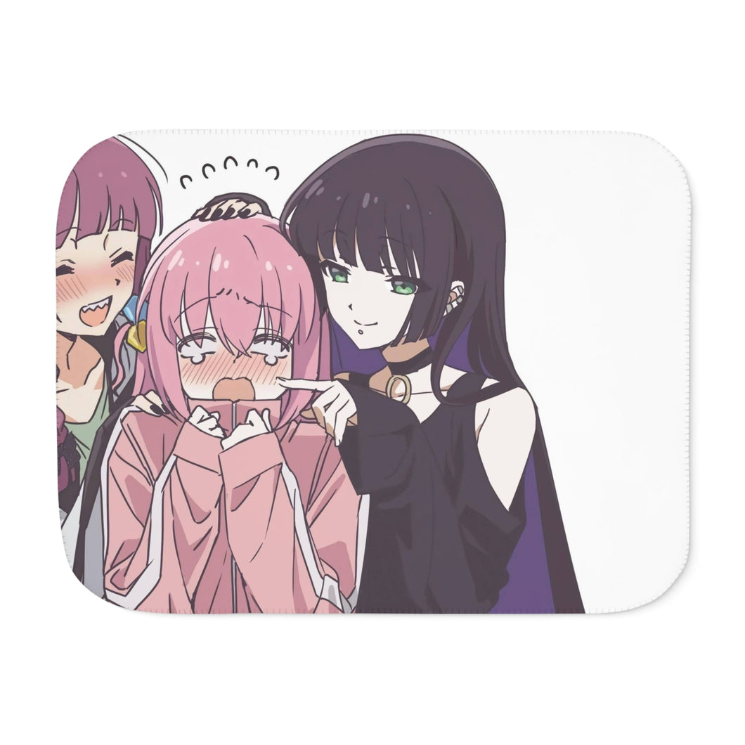 Bocchi the Rock Sherpa Blanket