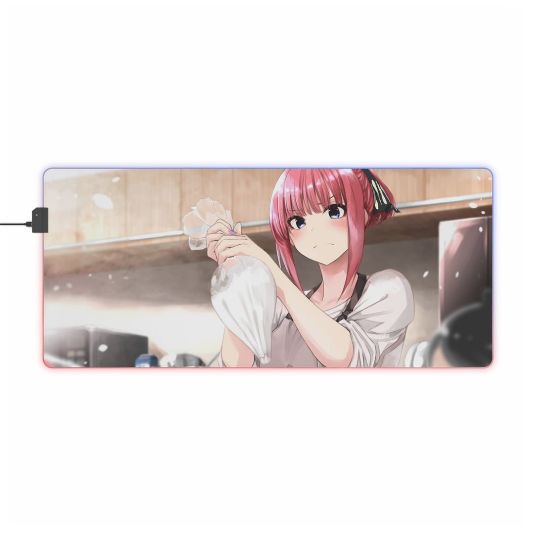 The Quintessential Quintuplets Nino Nakano RGB LED Mouse Pad (Desk Mat)