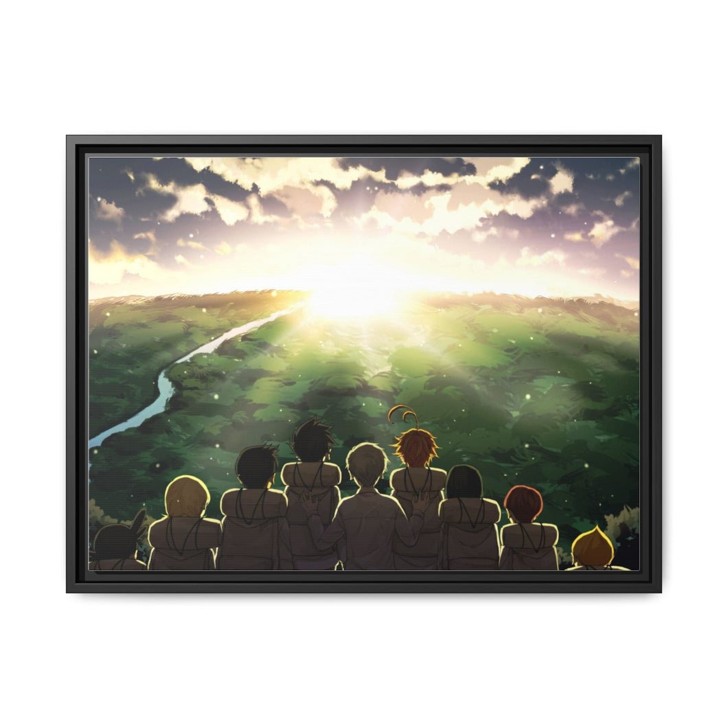 Anime The Promised Neverland Canvas Framed Art Print