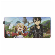 Silica and Kirito RGB LED Mouse Pad (Desk Mat)