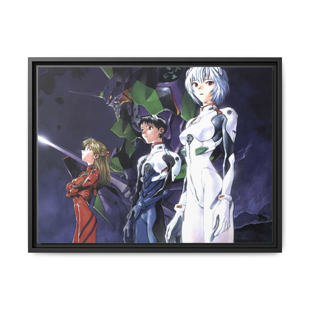 Anime Neon Genesis Evangelion Canvas Framed Art Print