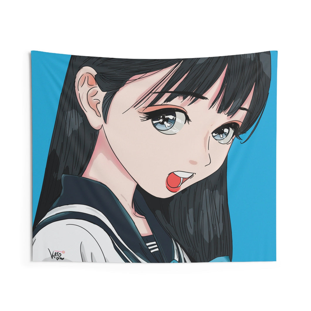 Akebi's Sailor Uniform Indoor Wall Tapestry