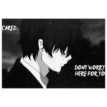 Load image into Gallery viewer, Sad Animewith quote Jigsaw Puzzle

