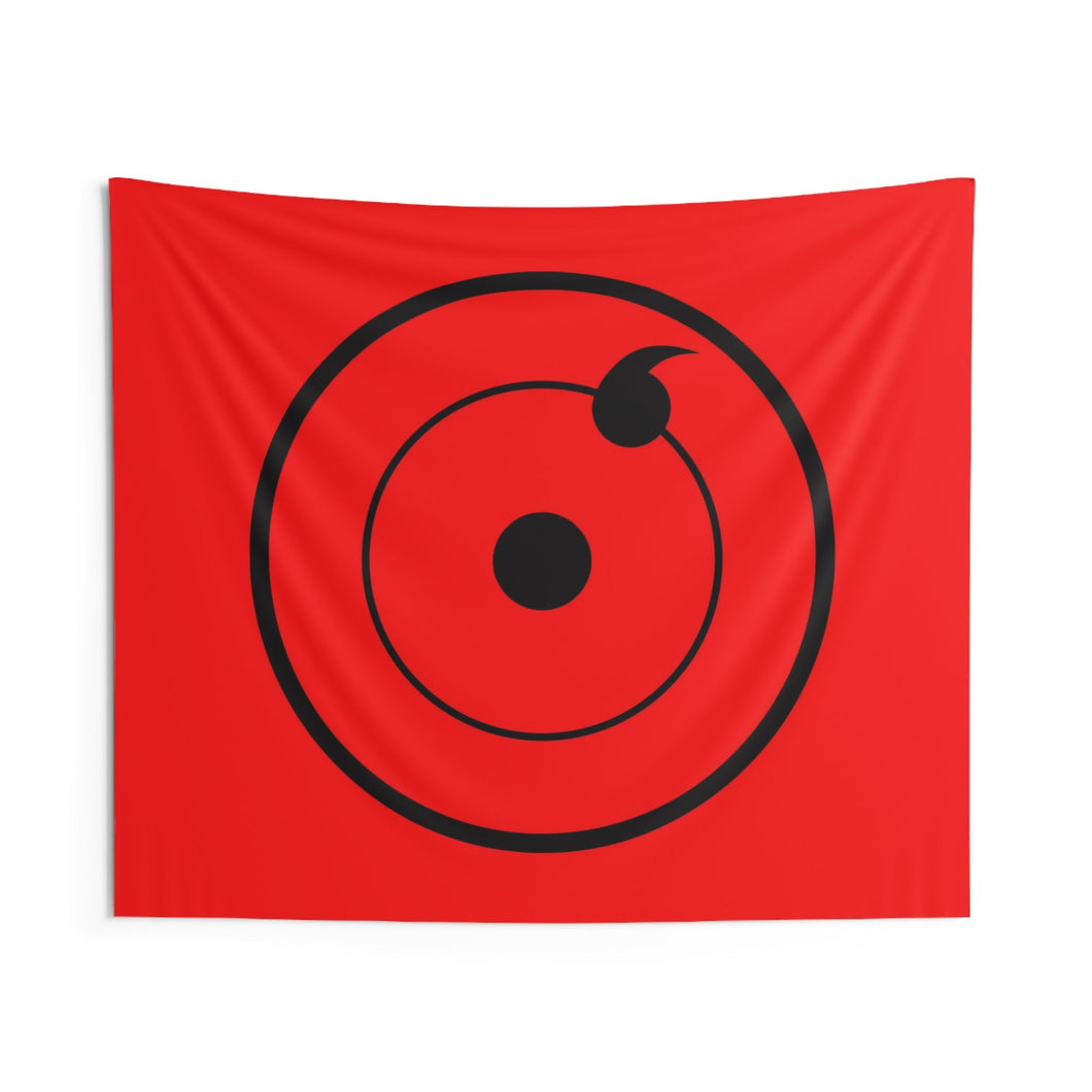 One Tomoe Sharingan Indoor Wall Tapestry