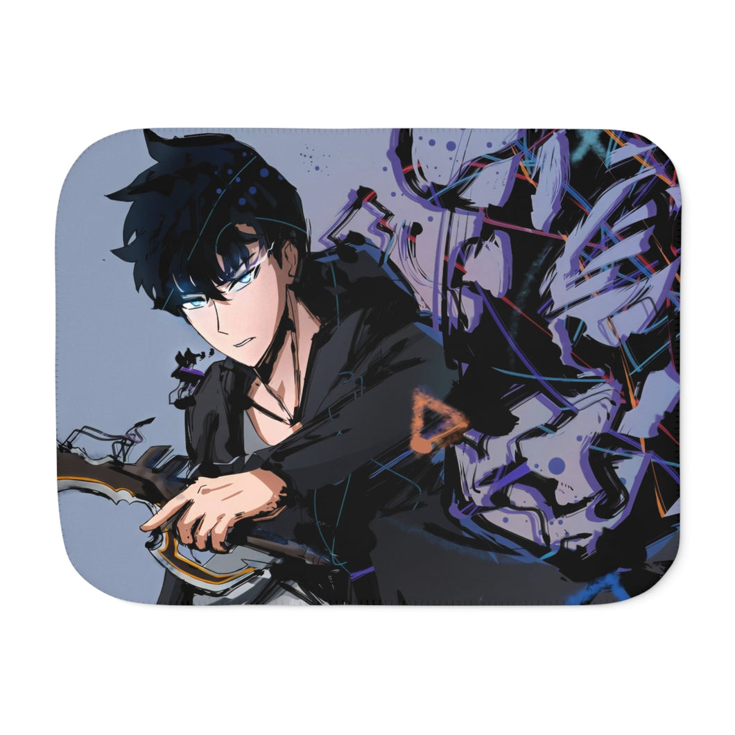 Anime Solo Leveling Sherpa Blanket