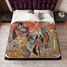Load image into Gallery viewer, One Piece Monkey D. Luffy, Roronoa Zoro, Sanji, Tony Tony Chopper, Usopp Sherpa Blanket

