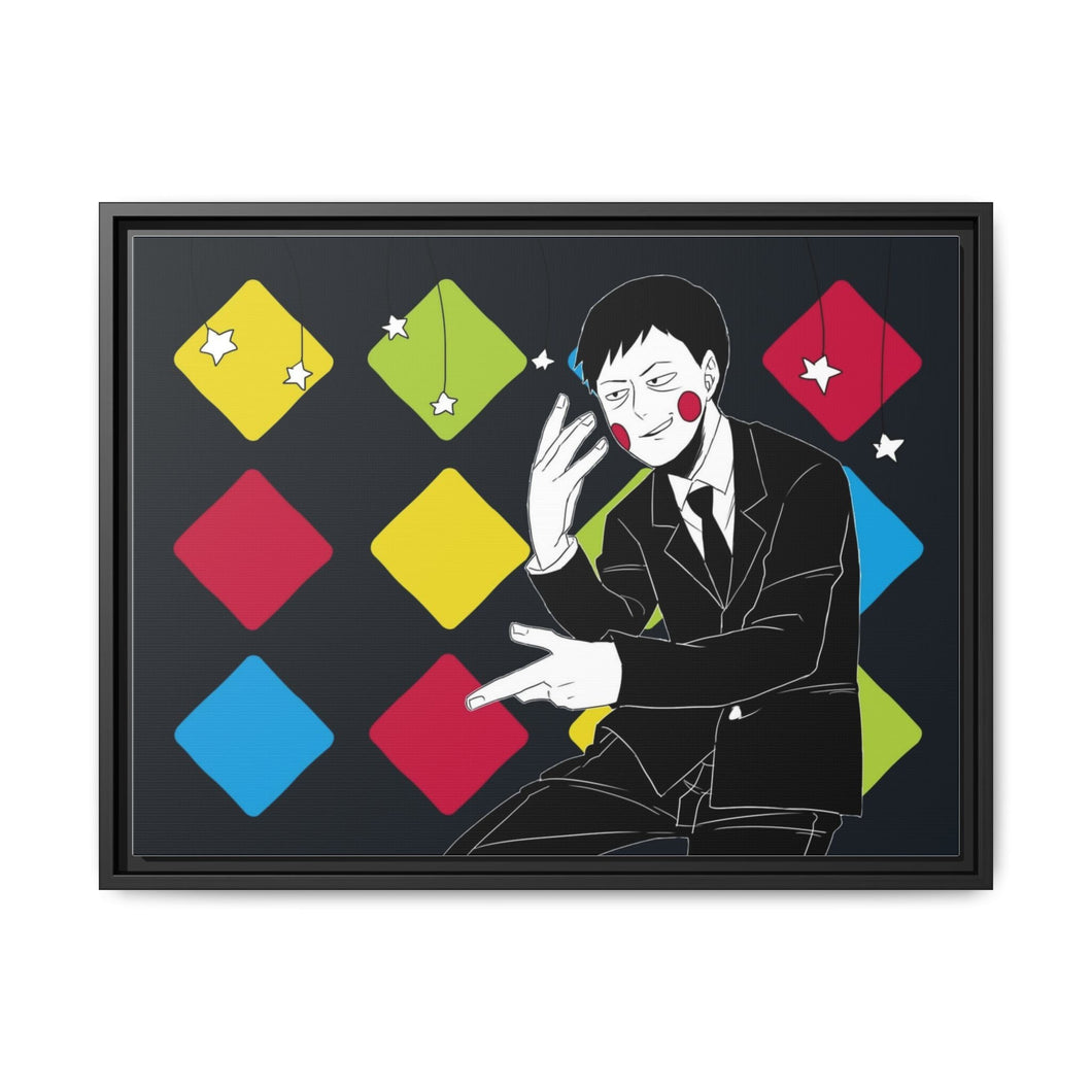 Anime Mob Psycho 100 Canvas Framed Art Print