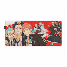 Load image into Gallery viewer, Blue Exorcist RGB LED Mouse Pad (Desk Mat)
