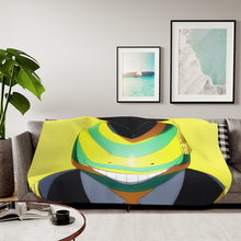 Load image into Gallery viewer, Koro-sensei Sherpa Blanket
