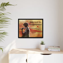 Load image into Gallery viewer, Anime Samurai Champloor Canvas Framed Art Print
