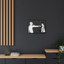 Load image into Gallery viewer, Villain and a hero Minimalist] Canvas Framed Art Print
