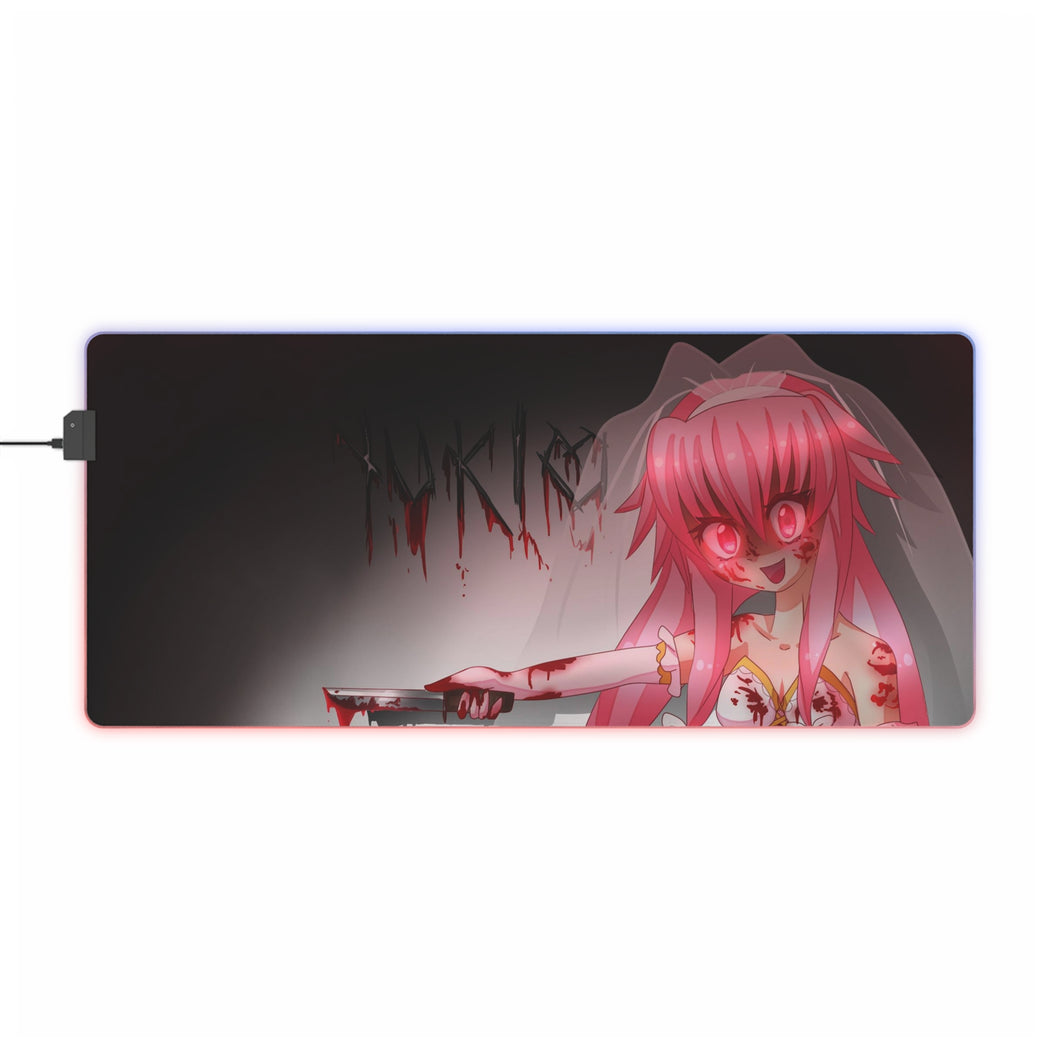Mirai Nikki Yuno Gasai RGB LED Mouse Pad (Desk Mat)
