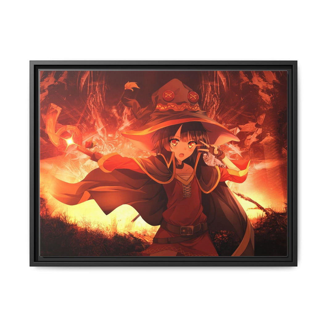 Megumin Canvas Framed Art Print