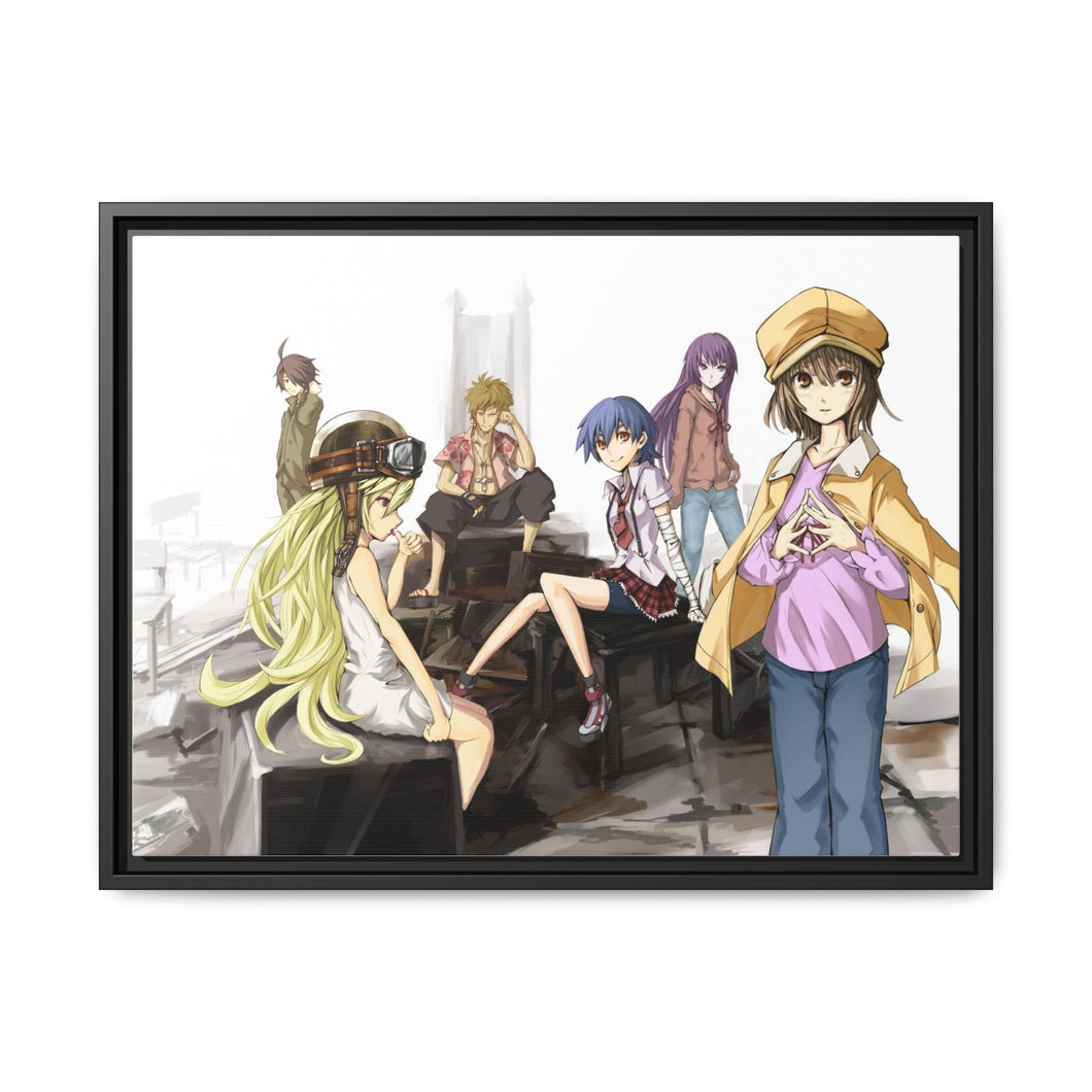 Anime Monogatari (Series)r Canvas Framed Art Print