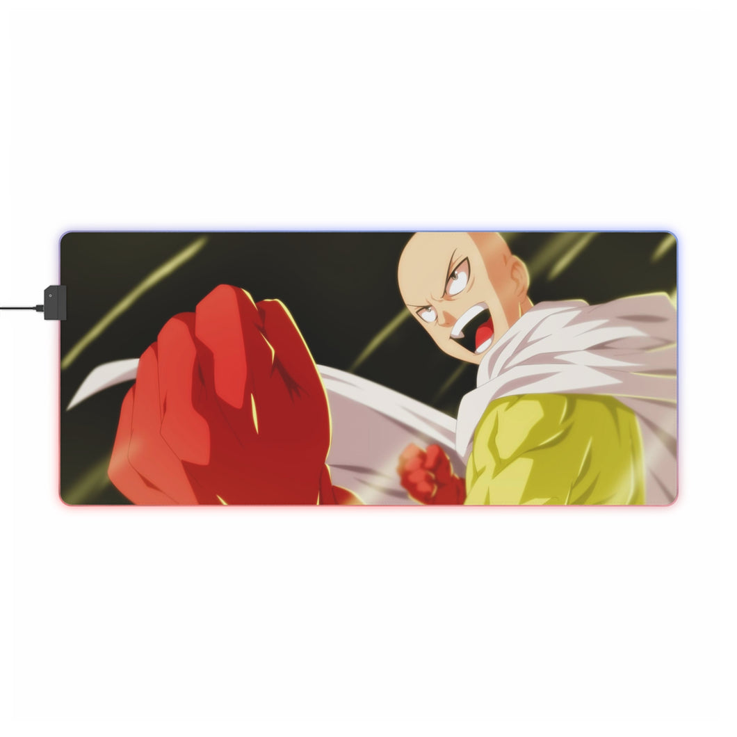 Anime One-Punch Man RGB LED Mouse Pad (Desk Mat)
