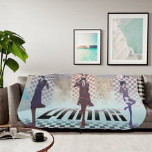 Load image into Gallery viewer, Durarara!! Izaya Orihara, Anri Sonohara Sherpa Blanket
