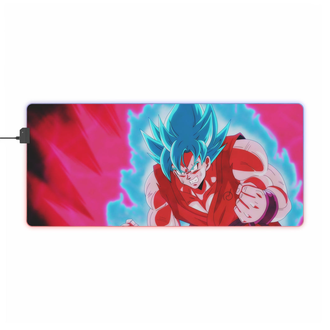 Goku SSGSS Kaioken RGB LED Mouse Pad (Desk Mat)