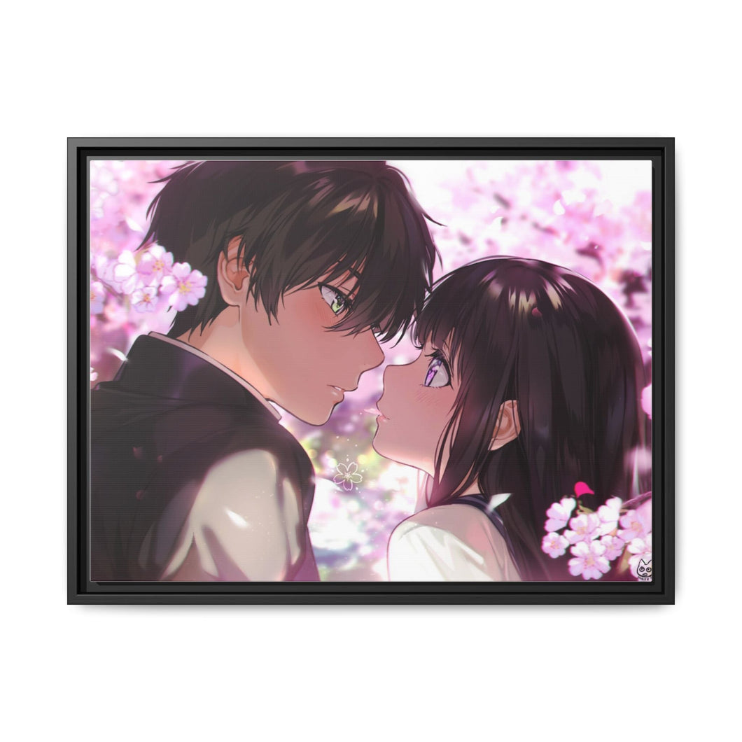 Anime Hyouka Canvas Framed Art Print