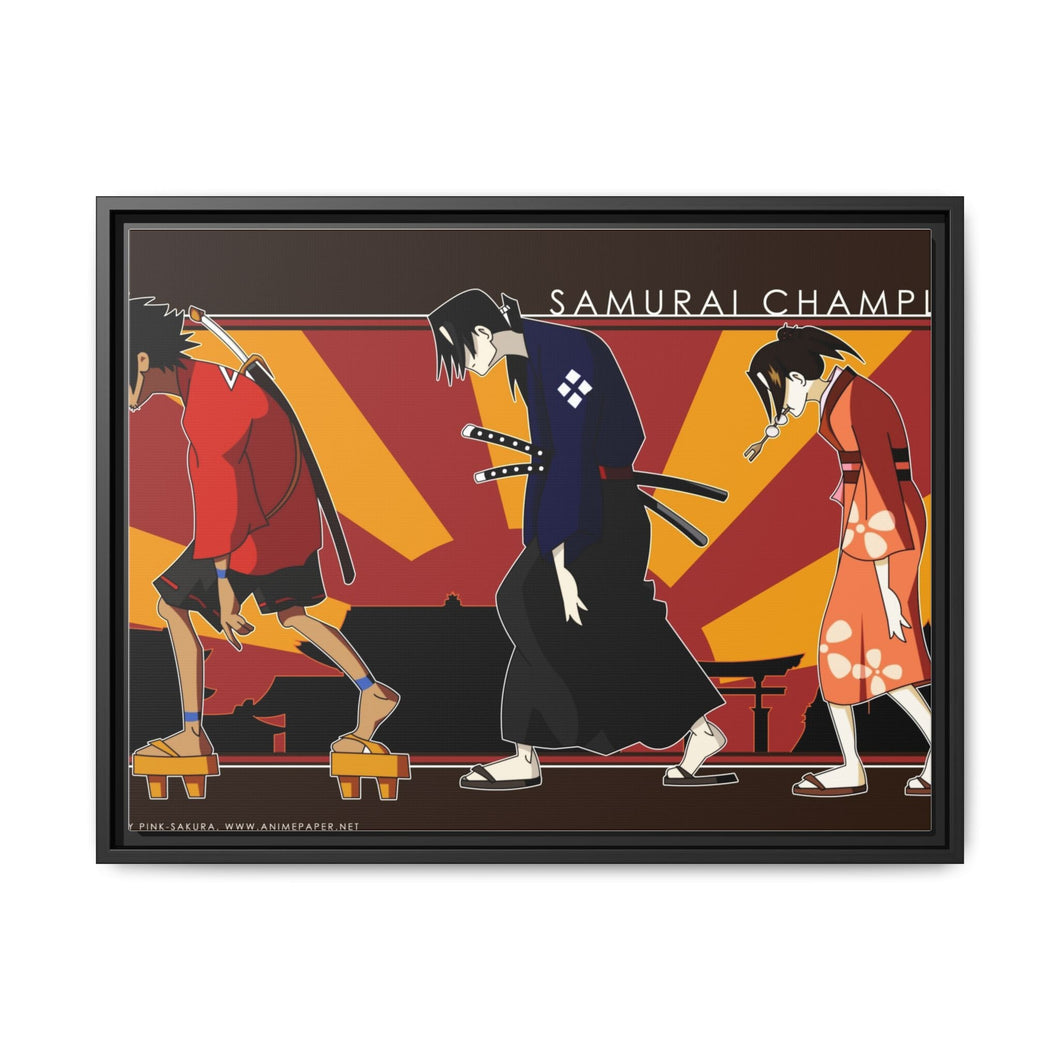 Anime Samurai Champloo Canvas Framed Art Print
