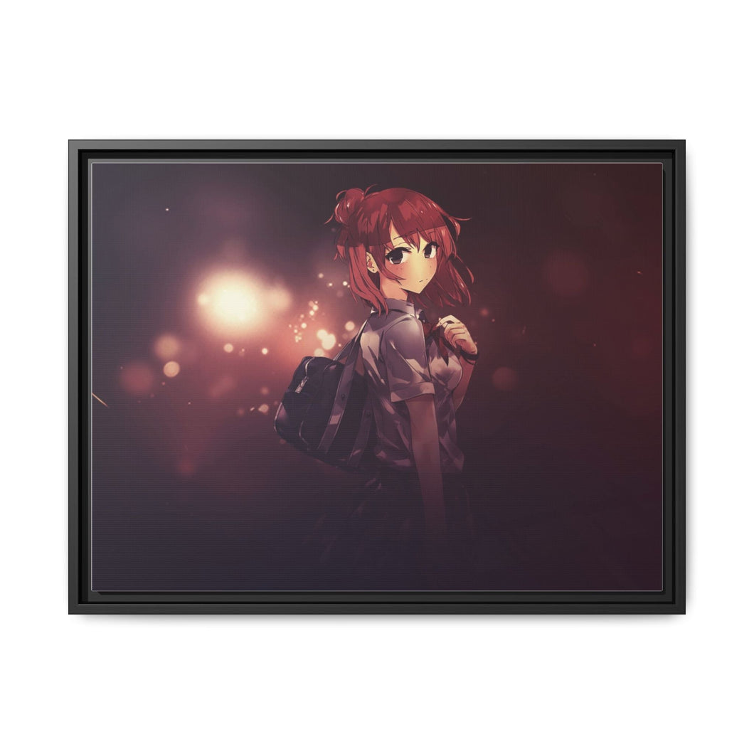 Yui Yuigahama Canvas Framed Art Print