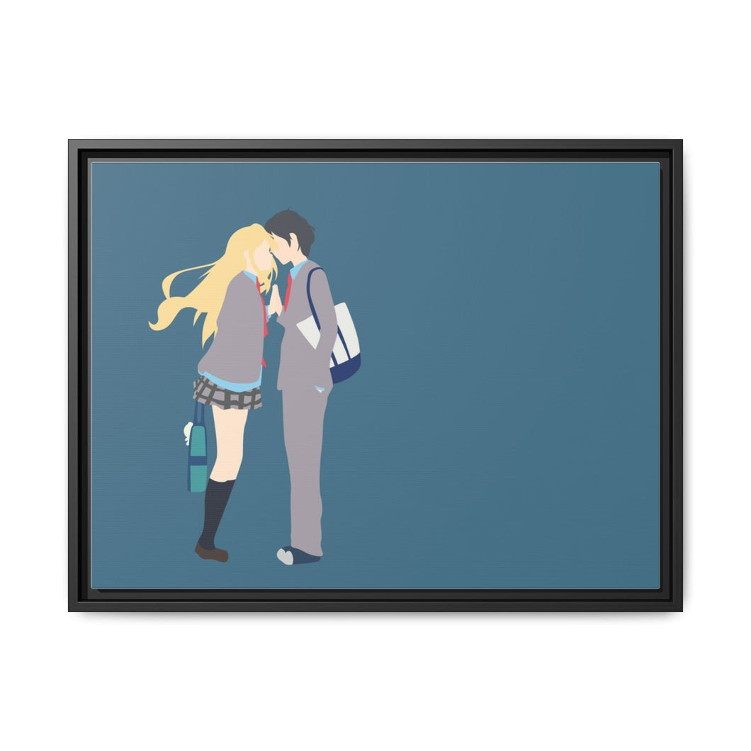 Kaori and Arima Canvas Framed Art Print