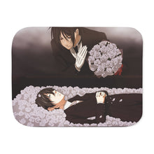 Load image into Gallery viewer, Black Butler Sherpa Blanket
