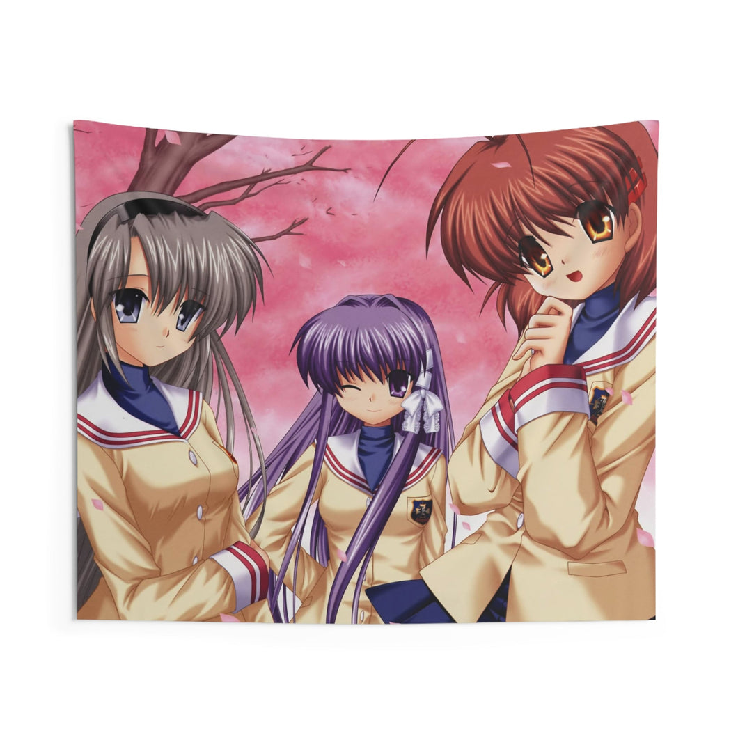 Clannad Nagisa Furukawa, Tomoyo Sakagami, Kyou Fujibayashi Indoor Wall Tapestry