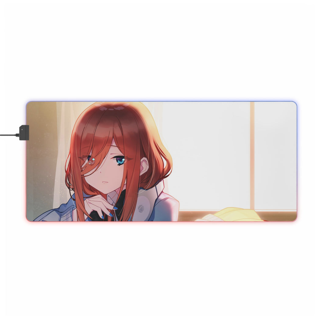 The Quintessential Quintuplets Miku Nakano RGB LED Mouse Pad (Desk Mat)