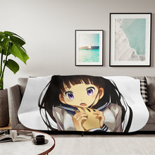 Load image into Gallery viewer, Eru Chitanda  Face Sherpa Blanket
