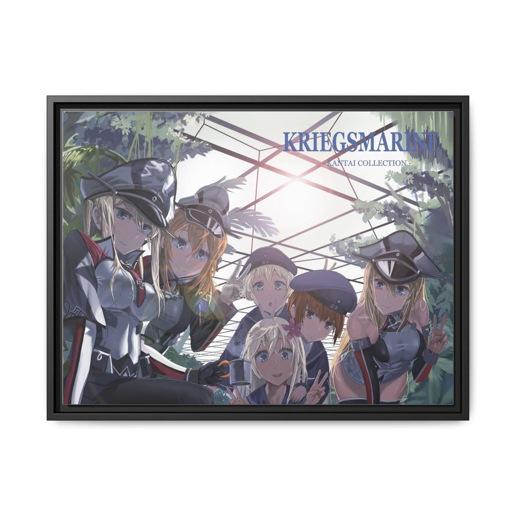 Anime Kantai Collection Canvas Framed Art Print