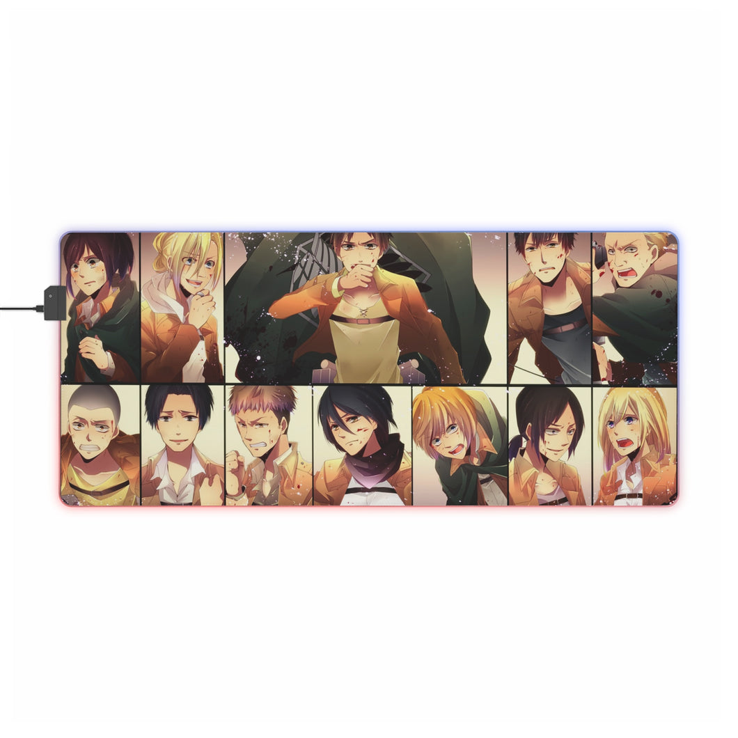 Anime Attack On Titan RGB LED Mouse Pad (Desk Mat)