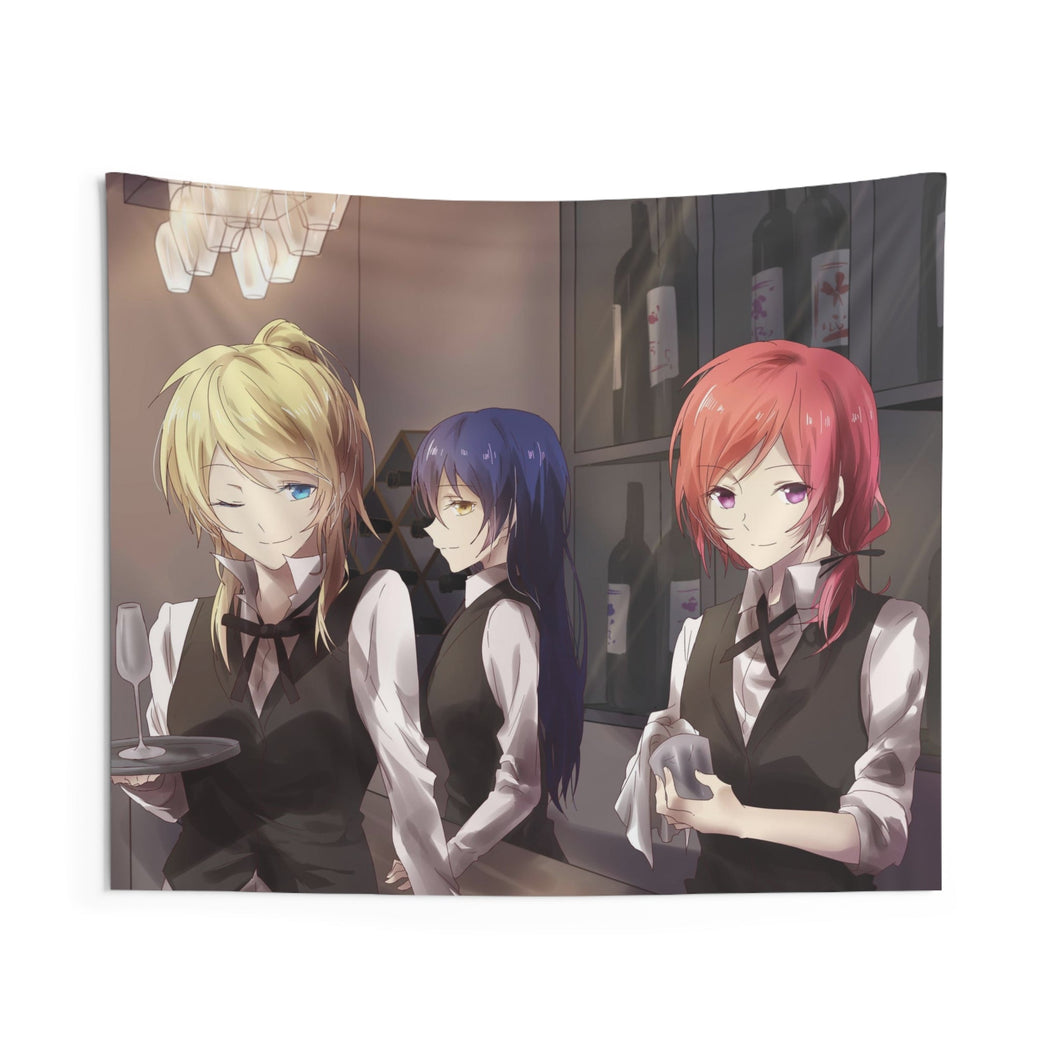 Love Live! Maki Nishikino, Umi Sonoda, Eri Ayase Indoor Wall Tapestry