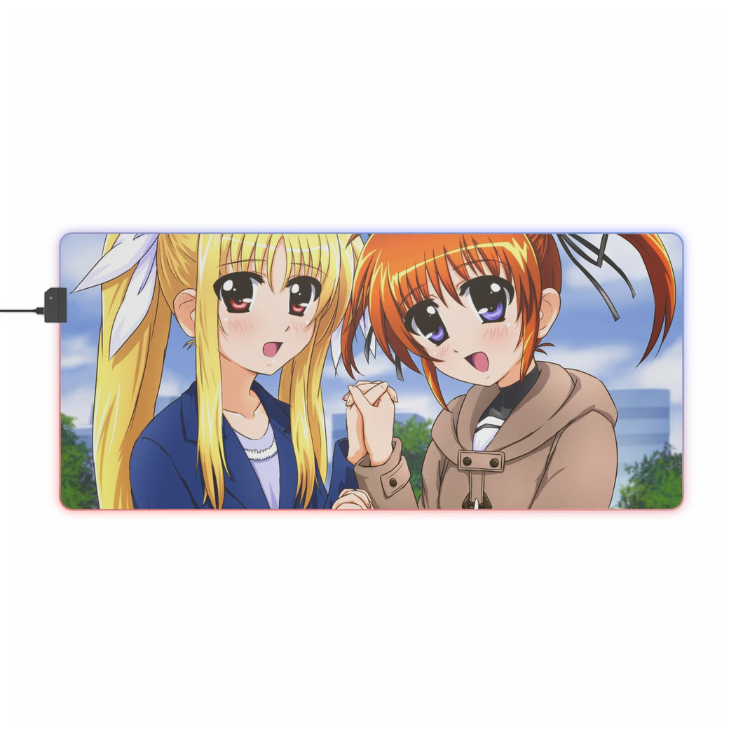 Magical Girl Lyrical Nanoha RGB LED Mouse Pad (Desk Mat)