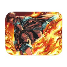Load image into Gallery viewer, Fire Force Shinra Kusakabe Sherpa Blanket
