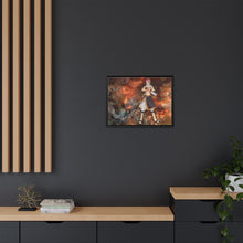 Load image into Gallery viewer, Fairy Tail Natsu Dragneel, Happy Canvas Framed Art Print
