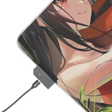 Load image into Gallery viewer, Anime girl in a red dress playing the violin RGB LED Mouse Pad (Desk Mat)
