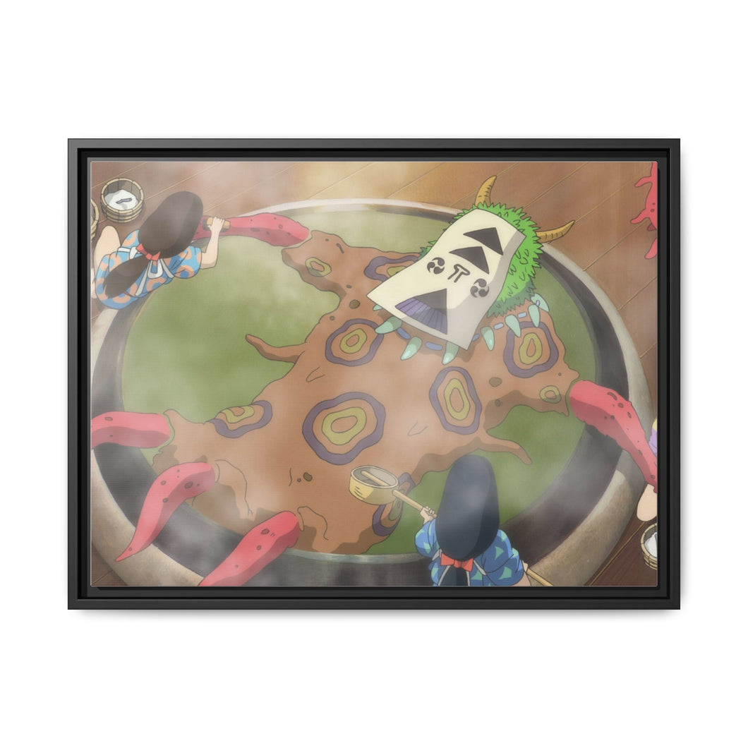 Anime Spirited Away Canvas Framed Art Print