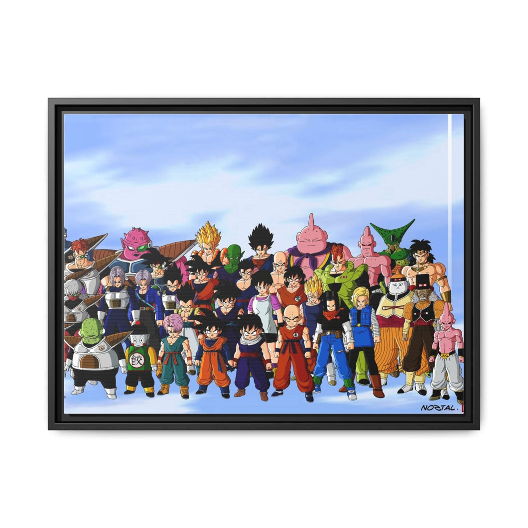 Anime Dragon Ball Z Canvas Framed Art Print