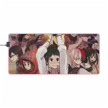 Load image into Gallery viewer, My Hero Academia Izuku Midoriya, Tenya Iida, Tsuyu Asui RGB LED Mouse Pad (Desk Mat)
