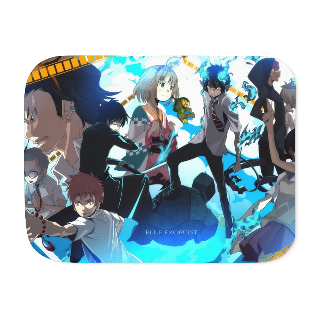 Ao No Exorcist Sherpa Blanket