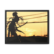 Highschool Of The Dead Canvas Framed Art Print